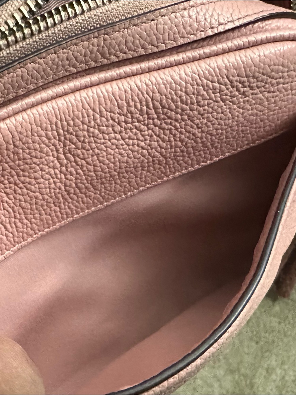 Coach Pebbled Leather Crossbody Camera Bag in Pink - Picture 7 of 12